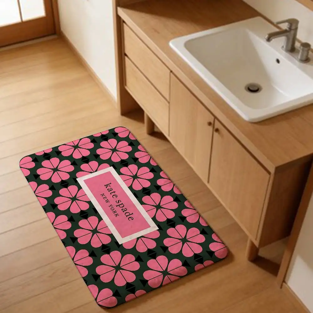 Fashion Brand K-Kate S-Spade N-New Y-York Entrance Door Mat Nordic Style Bedroom Living Room Doormat Home Balcony Anti-Slip