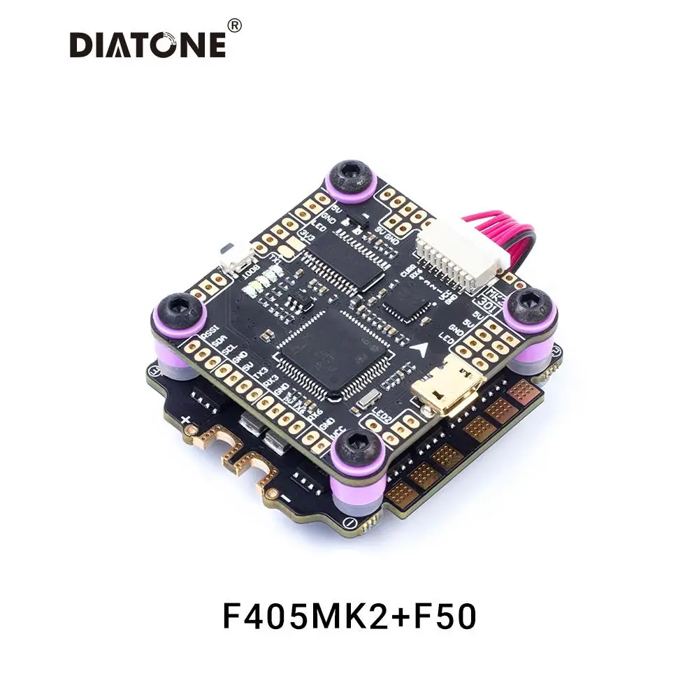 

30.5x30.5mm DIATONE MAMBA F405 MK2 F50 4-6S FLIGHT CONTROLLER STACK for RC FPV Racing Freestyle Drones Replacement DIY Parts