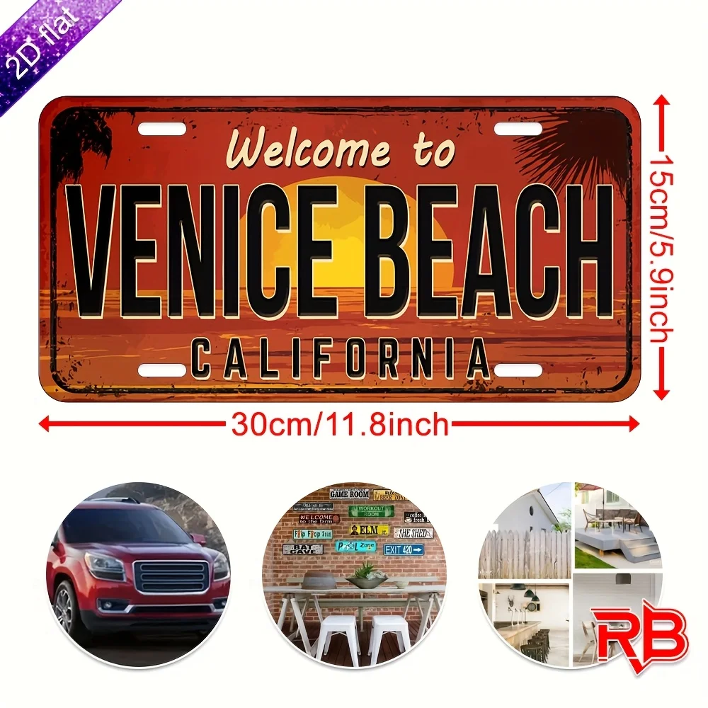 2D Flat 1pc - Aluminum Metal Sign, UV Printed 