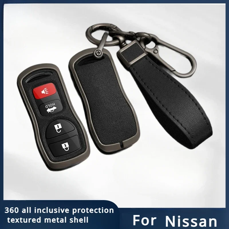 

Zinc Alloy Car Key Cover Case For Nissan Tiida Sentra X-trail T30 Altima Frontier Armada Maxima For Infiniti QX56 JA60 Keychain