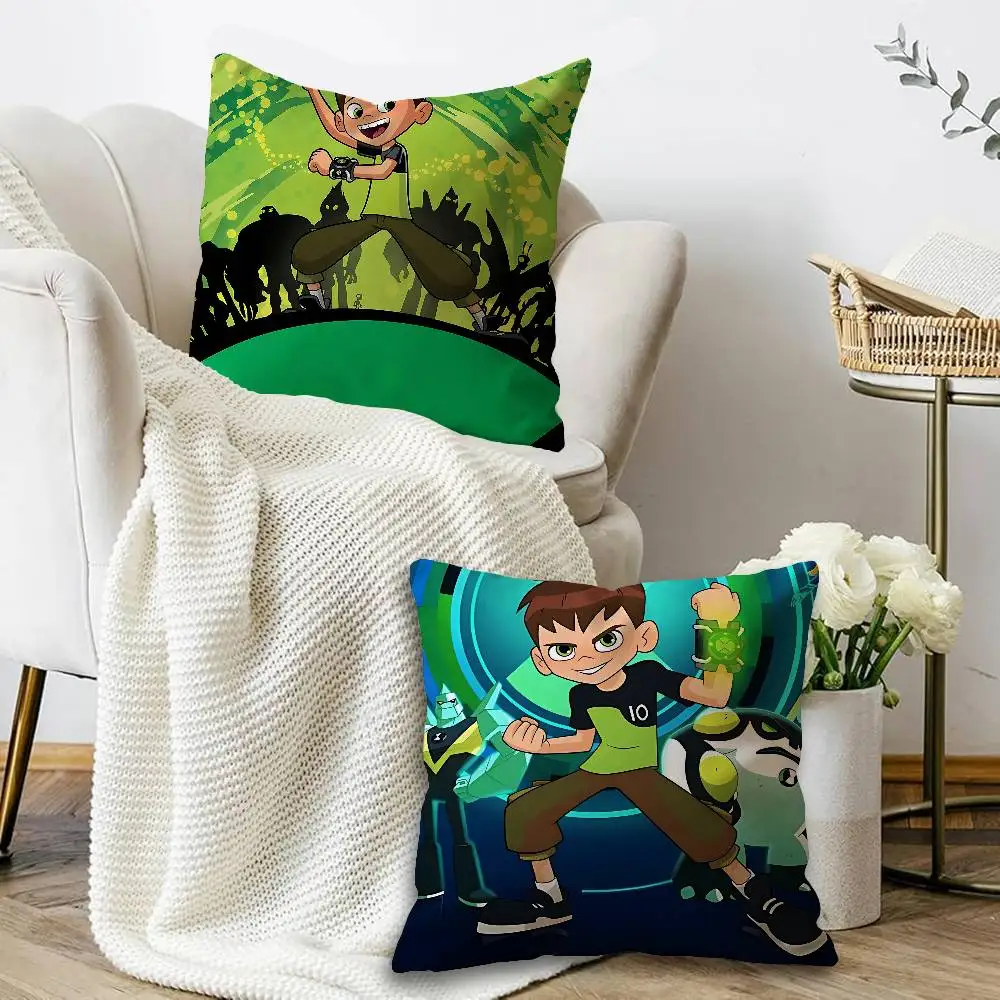 Hot Cartoon B-Ben 10 Personalized picture text home decorative pillows Household Gifts 45x45cm