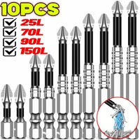 K5 Magnetic Screwdriver Drill Bit Non-slip Screwdriver Tips Bit Cross Head Electric Drills Screws Driver Impact Resistant Bits