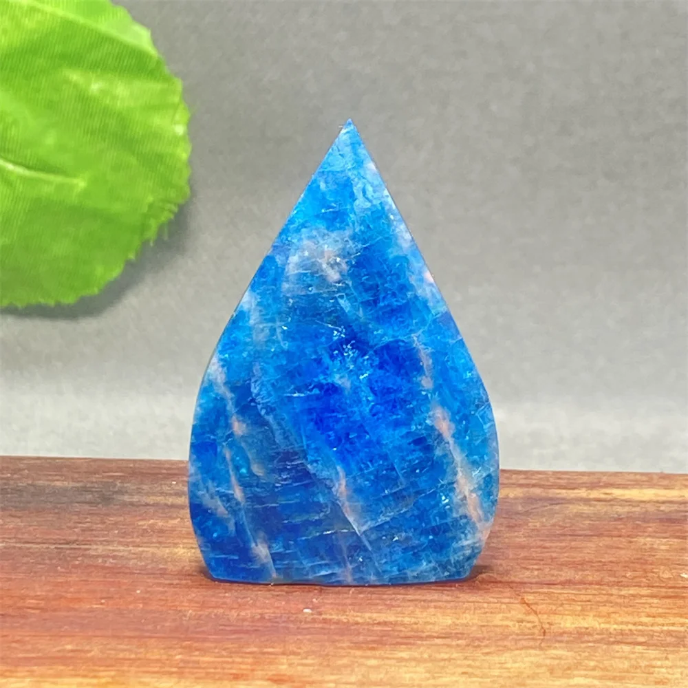 

Natural Mineral Blue Phosphate Crystal Ornament Polished Energy Massage Meditation Chakra Home Decor