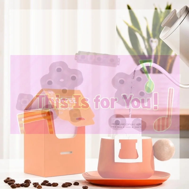 【MA】25/50 Pcs Disposable Hanging Ear Coffee Filters Food Grade Portable Espresso Tea Brewing Accessories For Home Office Travel