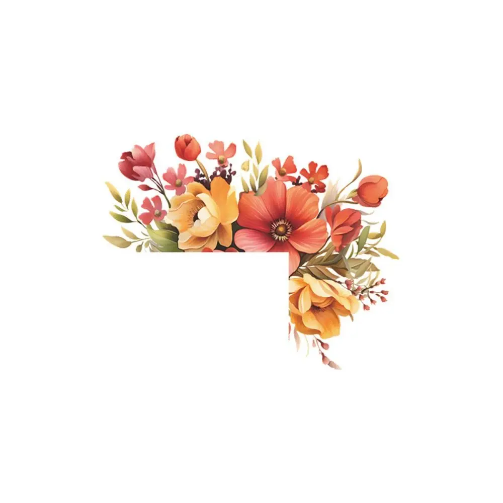 Romantic DIY Flower Leaf Switch Sticker Removable Waterproof Green Plant Switch Sticker Self-adhesive Leaf Decal Home Decor