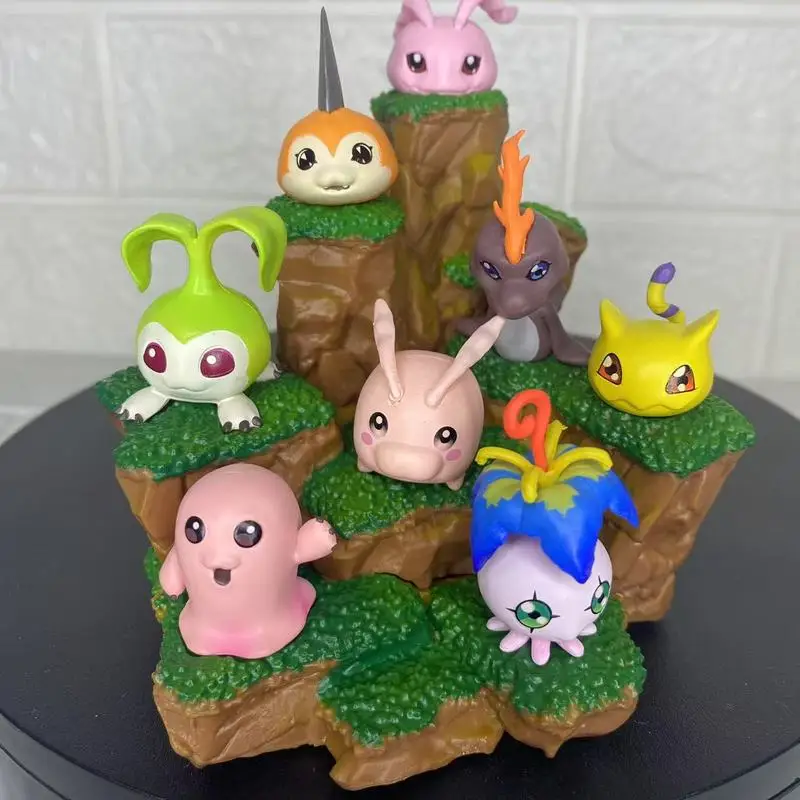 かわいいアニメデジモンアドベンチャーフィギュアピコモンガブモンコロモンモチモントコモンプロトモンアクションフィギュアPVCモデルおもちゃギフト