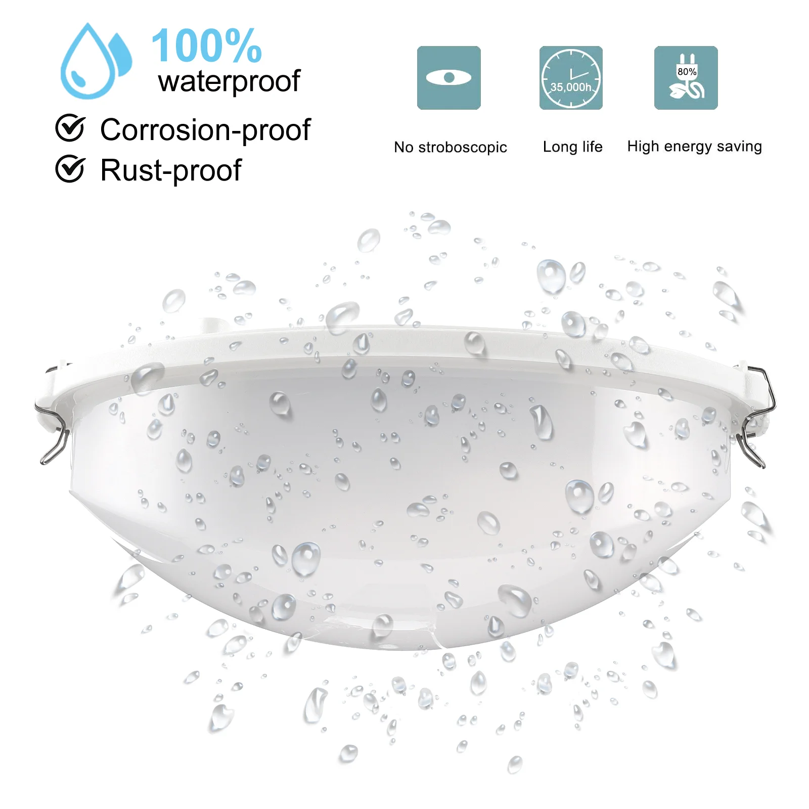 Thickened Chassis Explosion Proof Light Plastic Anti Fog Sauna Room Lamp Steam Bathroom Lighting Spa Tub Equipment Durable Wear