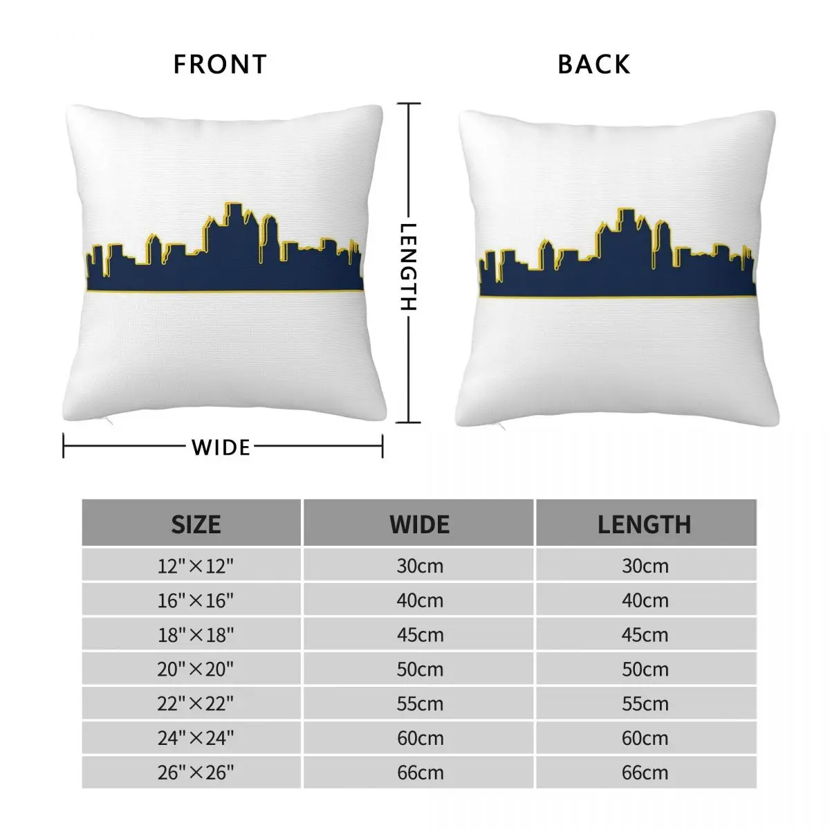 Philly Skyline Drexel Square Pillowcase Polyester Linen Velvet Pattern Decor Throw Pillow Case Sofa Cushion Wholesale 45x45