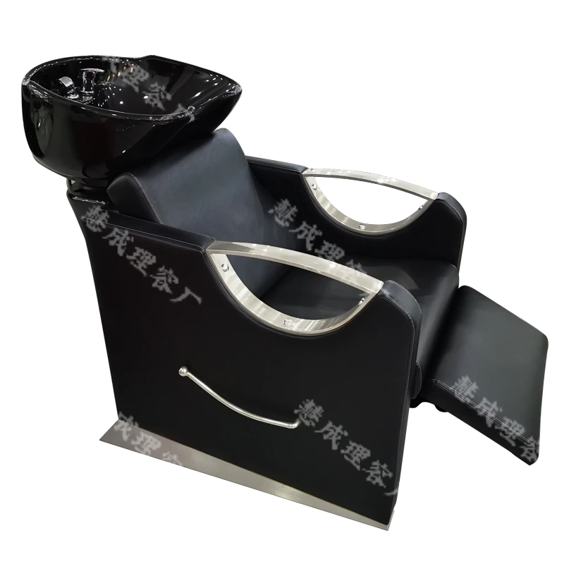 Buitenlandse handel professionele export kapperszaak zittende shampoo bank shampoo fauteuil salon keramische wastafel spoeling