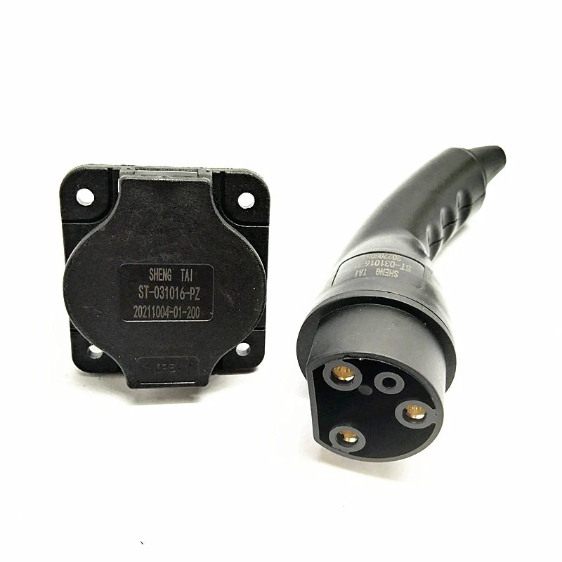 For electric four-wheeler golf cart charging plug and socket 0-250v three terminals for ICON EVOLUTION ADVANCED EV AETRIC EDISO