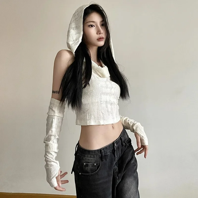 2024 New Waste Soil Style Sweet Spicy Short Sleeve Girls Tops Tees Spring/summer Hoodie T-shirt Women's Clothing Blouse Y2k 티셔츠