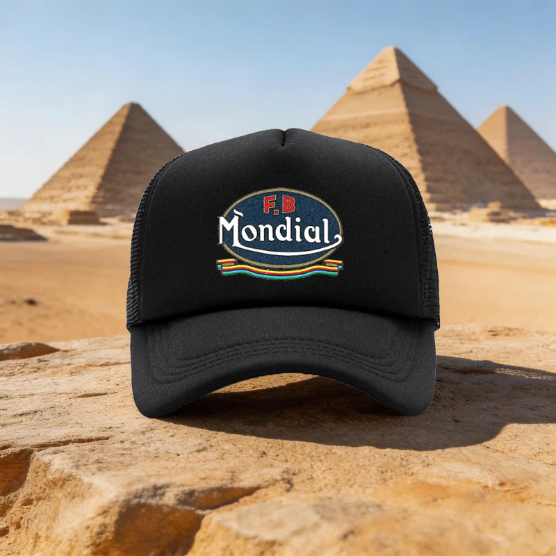 2026 All-Season Unisex Lightweight Mesh Baseball Cap, Mundial Rainbow Striped Outdoor Individual Duckbill Hat, Family Party Busi