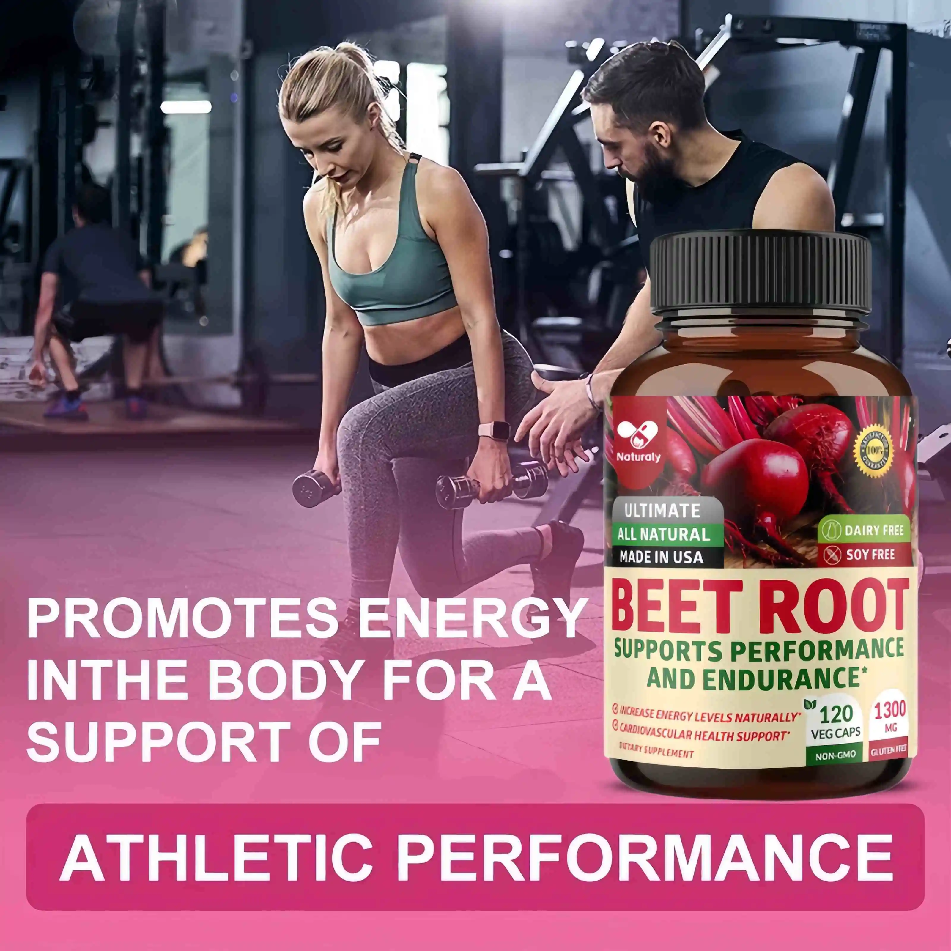 Premium Organic Beetroot Extract - Extra Black Pepper for Enhanced Absorption, Energy & Performance - Nitric Oxide Supplement