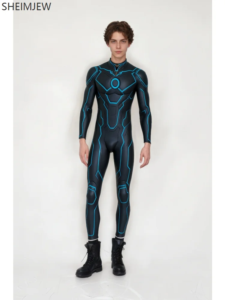 Halloween Mechanische Strumpfhose Cosplay Herren Cyberpunk Gothic Roboter-Strumpfhose Zukunftstechnologie Elektronisch Coole Karnevalsparty-Kostüme – Detail 5