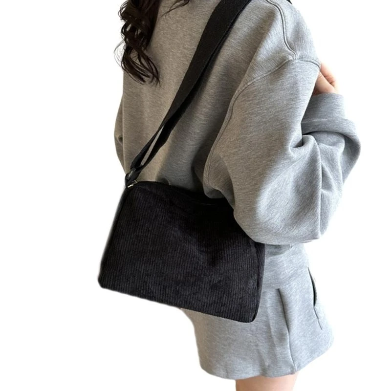G5AE Simple and Crossbody Bag with Zipper Shoulder Bags Suitable for Fashionable Women in Various Settings