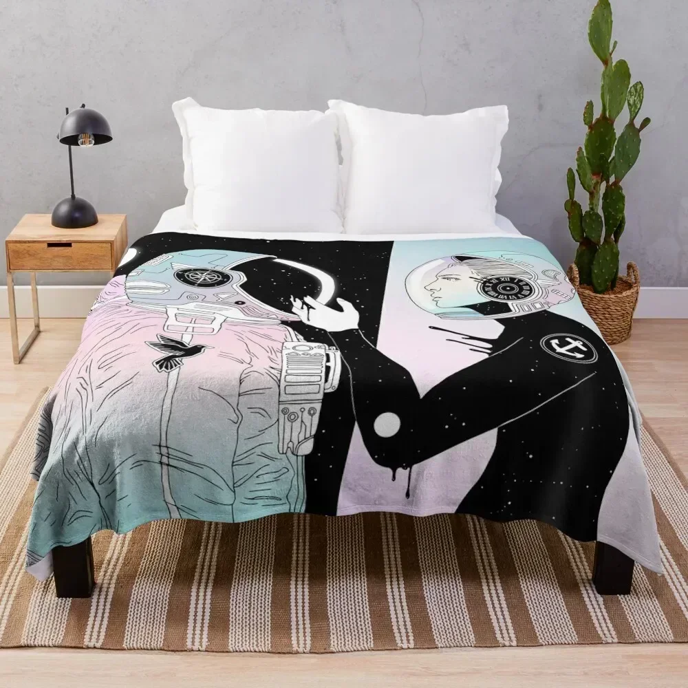 

I Found a Space for Us Throw Blanket Cozy Warm Blanket for Bed Room Decor