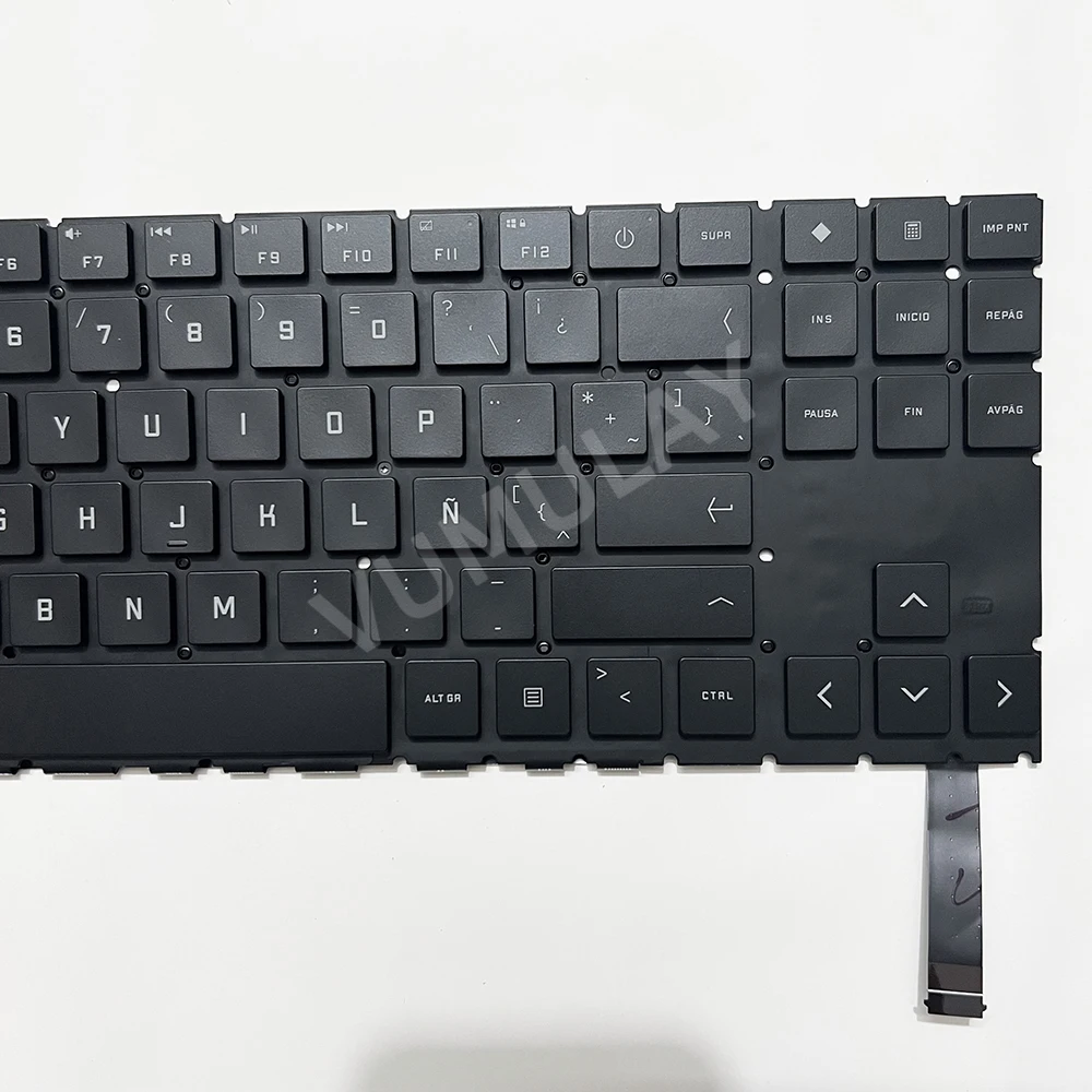 Imagem -05 - Teclado Retroiluminado sp Latin Rgb para hp Omen 16-k 16-k0023dx 16-u 16-u1047 16-wd 16-wd0063dx 16-wf 16-wf0078ng 16-wf0097nr 16-b0005dx 16t-b 16t-k 16t-wf 16z-xd 16-xd0003na 16z-xf