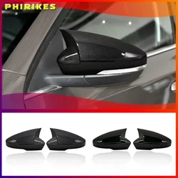 FOR SKODA OCTAVIA 3 A7 2013-2019 2 PCS ABS PIANO BLACK SIDE MIRROR COVER GLASS PROTECTION CAR ACCESSORIES MODIFIED EKİPMAN