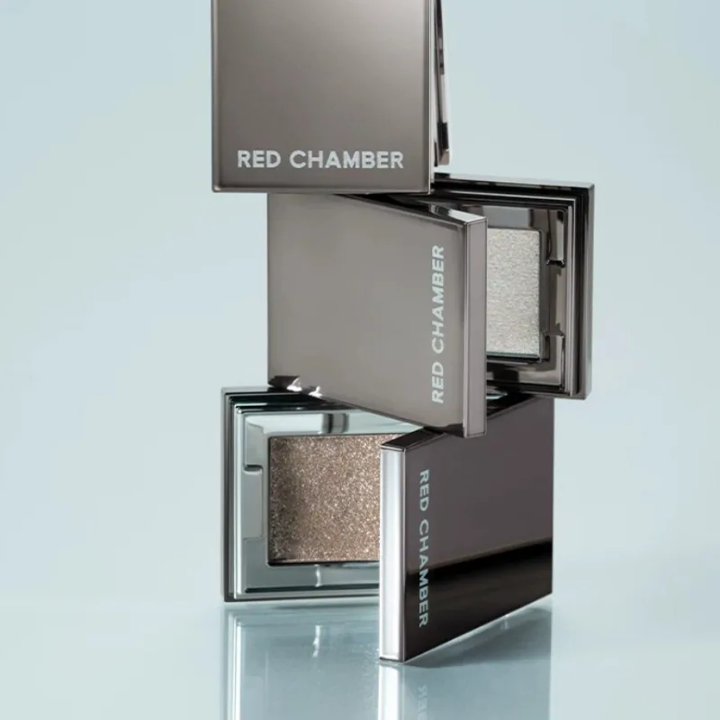 RED CHAMBER Shimmer Pear Eyeshadow Powder Waterproof Long-Lasting,Easy To Apply,Multi-Use Highlighter Palette for Face & Eyes