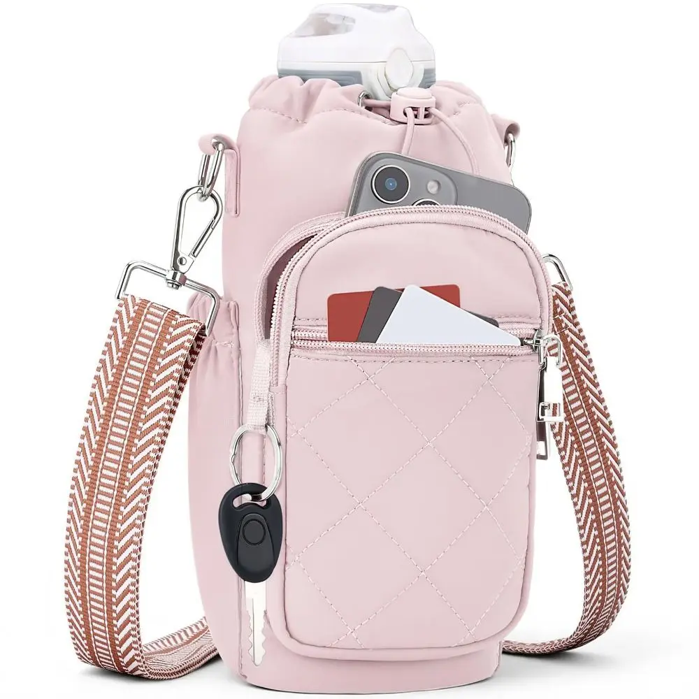 Water-resistant Water Bottle Holder RFID Blocking Large Capacity Mobile Phone Bag Lightweight Portable Carrier Bag