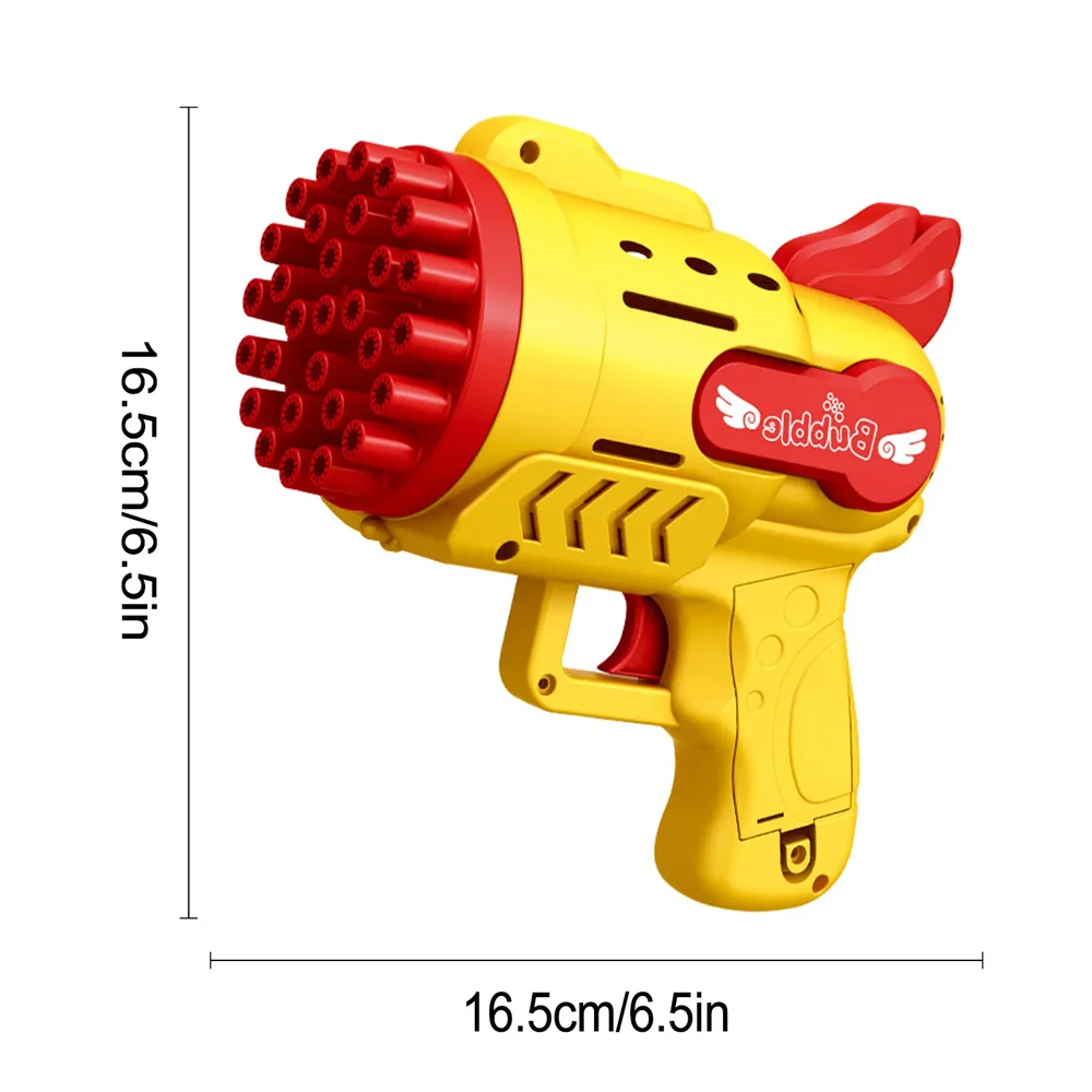 29 Holes Electric Bubble Gun Machine Portable Outdoor LED Light Party For Birthday Gift Toy (Battery Bubble Liquid Not Included)