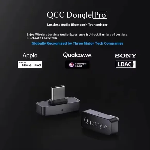Questyle QCC Dongle Pro LDAC Lossless Supports Snapdragon Sound Bluetooth 5.4 with AptX Transmitter Dongle Pro Enjoy LDAC Gifts