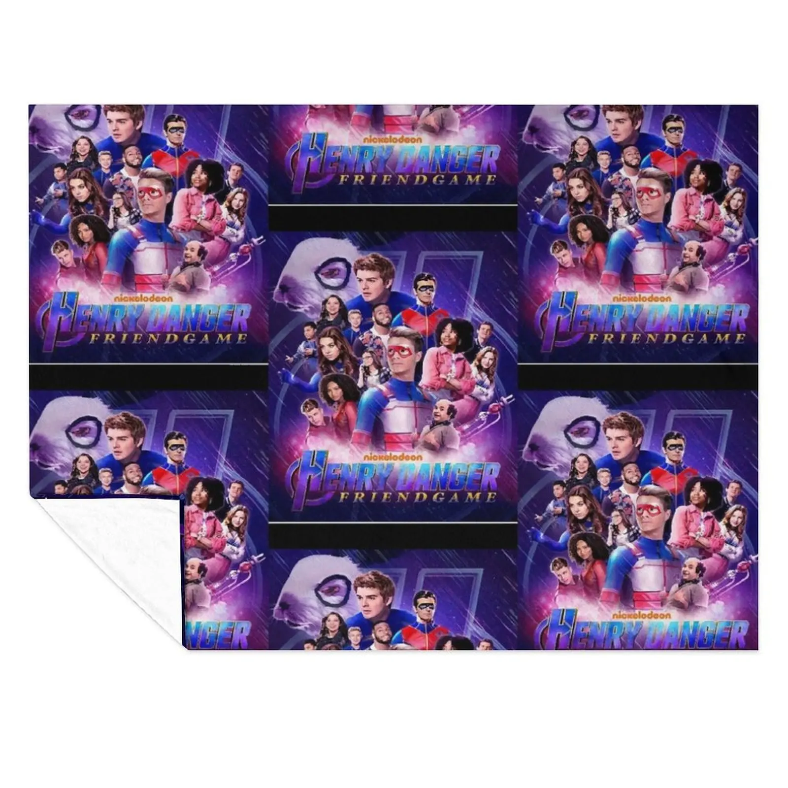 

Captain Henry and Kid Danger Throw Blanket manga Plaid Blankets For Sofas Decorative Beds Blankets