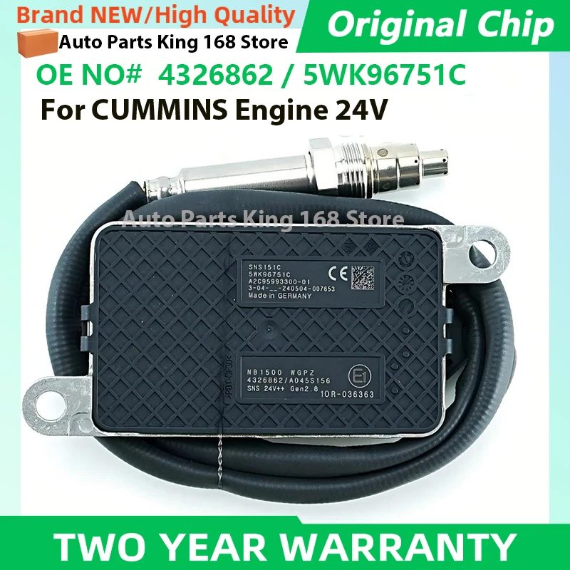 

4326862 5WK96751C High quality New Nitrogen Oxide Sensor For C-ummins Engine 24V