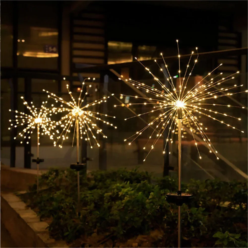 Solar Fire Light 90/150 LED Waterproof Garden 8 Modes Fairy String Lamp Christmas Solar Light For Outdoor Holiday Decor
