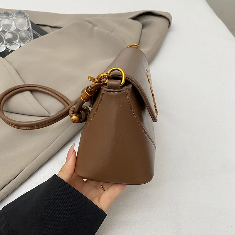 Borsa da donna portatile in pelle di alta qualità, borsa a tracolla con tracolla a catena per pendolarismo da donna, borsa a tracolla da donna alla moda