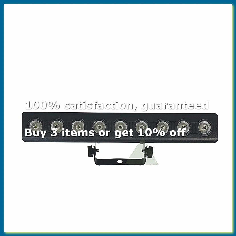 9x12W Remote RGBW 4in1 Long Strips LED Wall Washer Stage Dyeing Lights DJ Bar Strobe Light EU PLUG-A32R