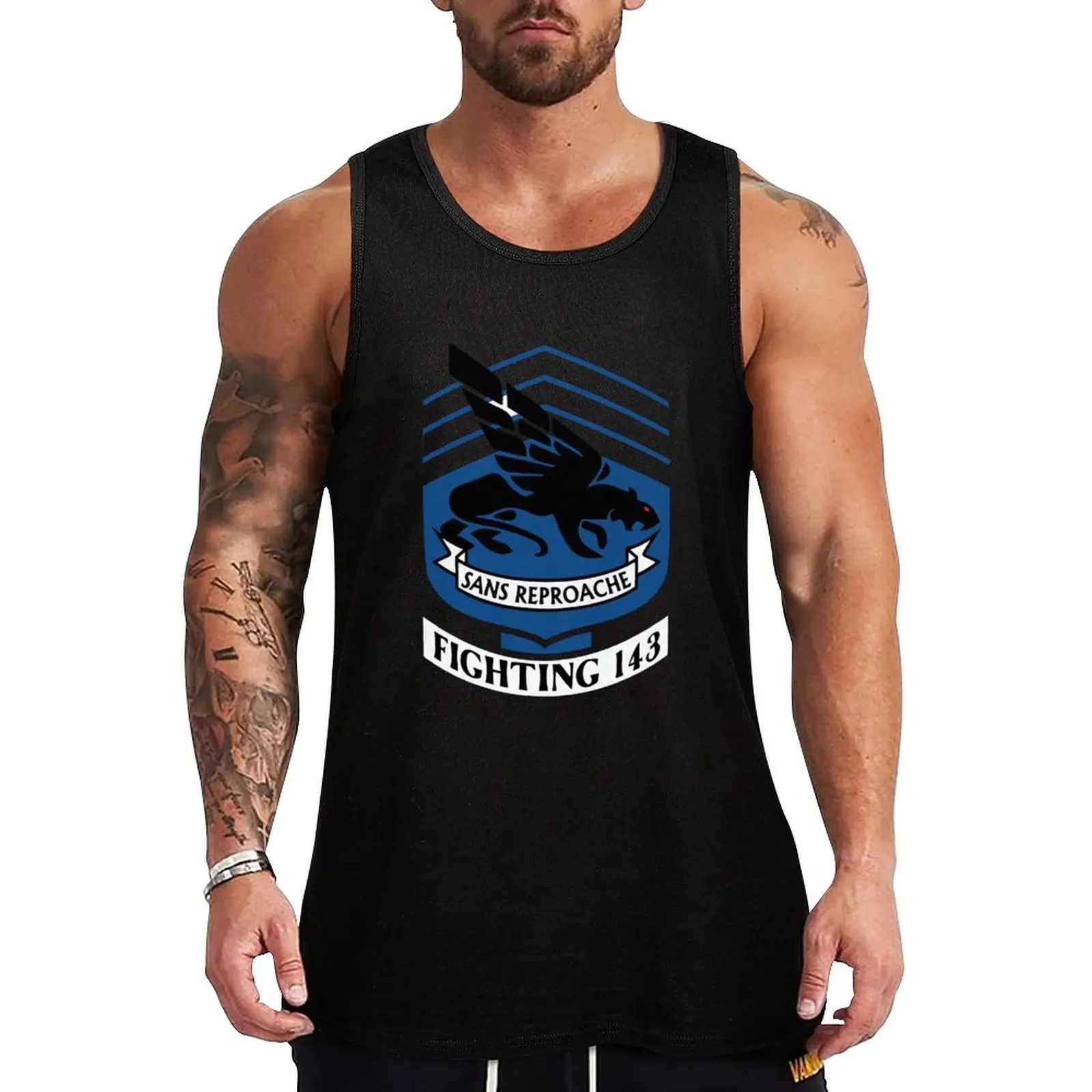 Model 84 - VFA-143 - Pukin Dogs Tank Top bodybuilding t-shirt Sleeveless top man vest