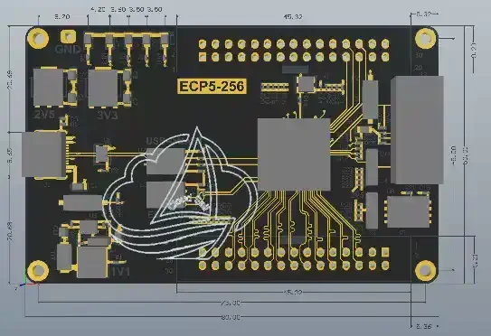 LFE5U-25F-6BG256C ECP5 FPGA Development Board for Electronic Components