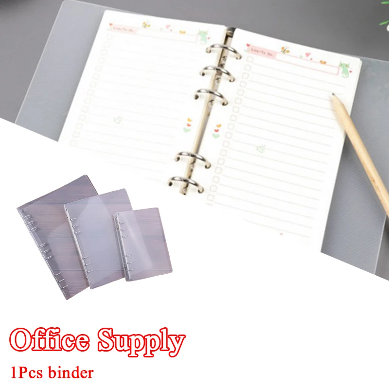 1Pcs Creative Transparent Twill Pp Binder Shell A6 A5 Six-hole B5 Nine-hole Folder