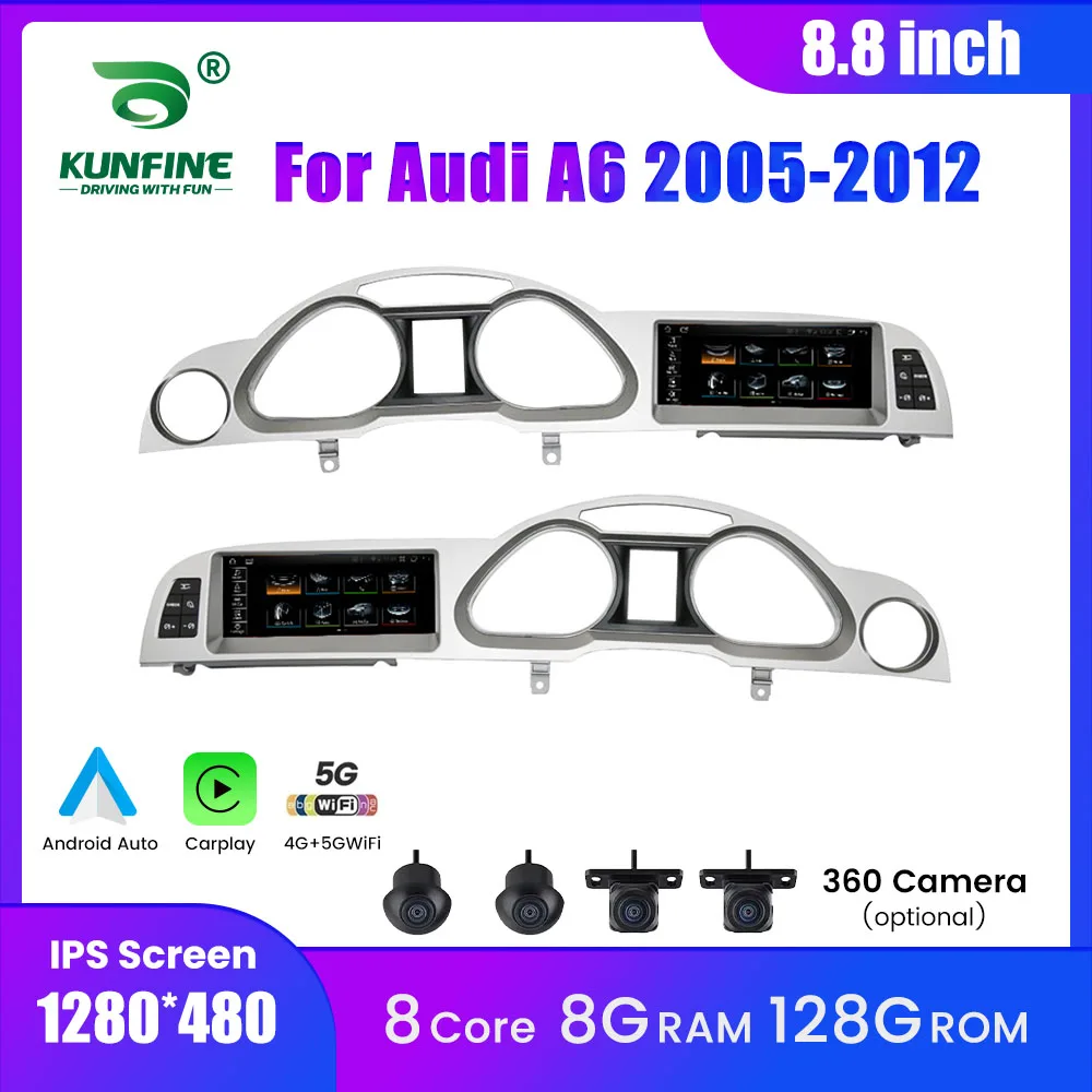 Android Car Stereo Radio For Audi A6 2005-2012 GPS Navigation Multimedia Player Carplay Android Auto 8.8