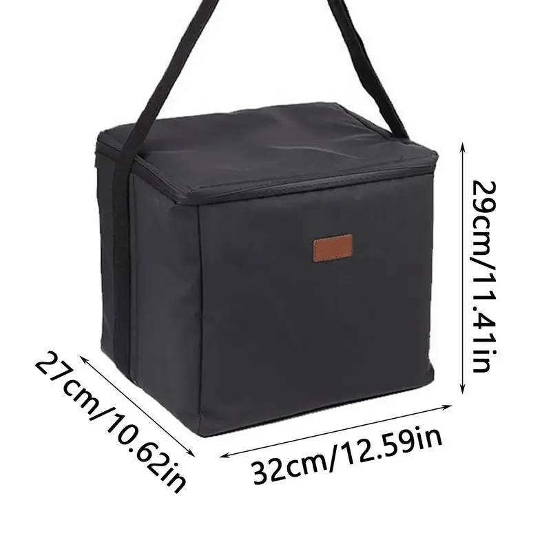 Large Insulated Cooler Bag Insulated Reusable Grocery Bags Delivery Bag Cooler Tote Bag Picnic Package Carrier Bag For Picnic