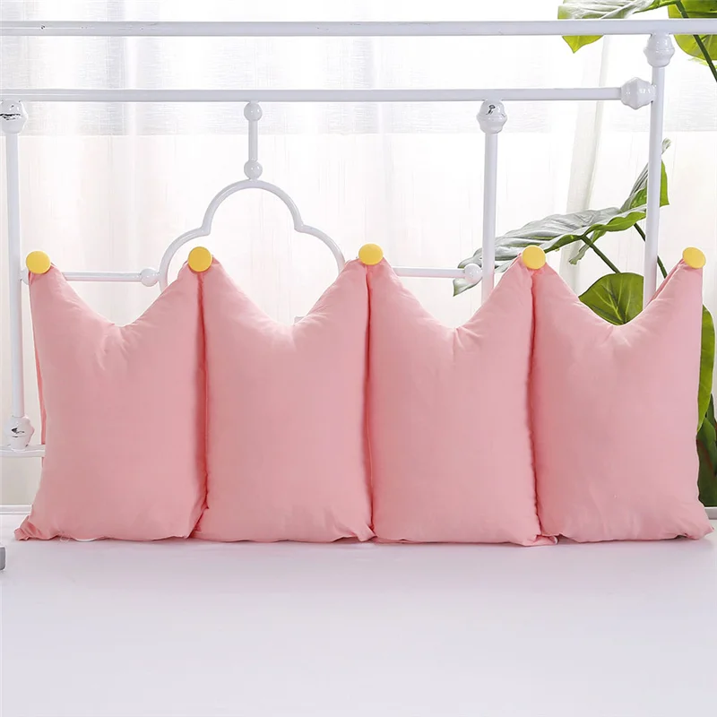 1 Piece Simple Solid Color Baby Bed Bumpers Newborns Crib Protector Baby Bedding Set In Cot  Kids Room Decor Pillows for Crib