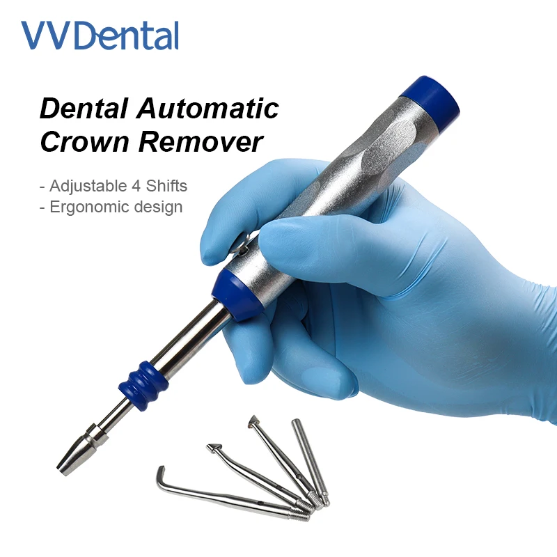Dental Lab Stainless Steel Automatic Crown Remover,4-Level Adjustable,Ideal for Teeth Restoration Procedures
