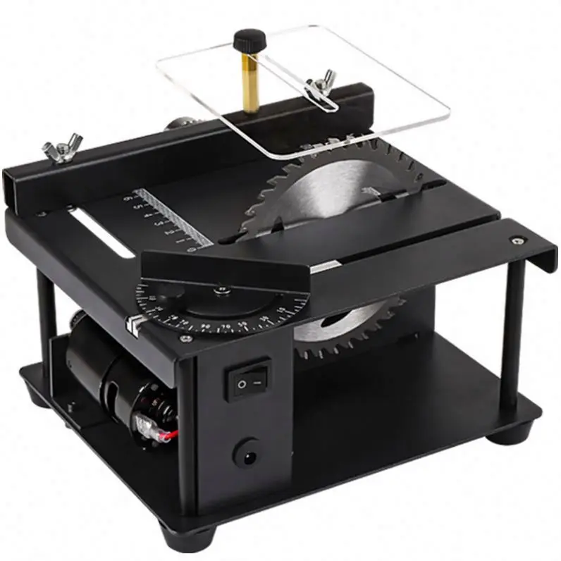 Mini Electric Industrial Table Saw DIY Model for Woodworking with Adjustable Speed 110V-230V