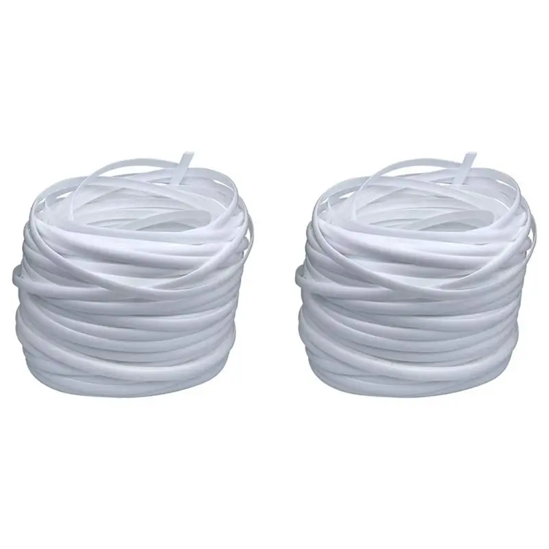 AB42-2X Wicker Repair Supplies Synthetic Rattan Material, Durable Patio Furniture Repair Kit White