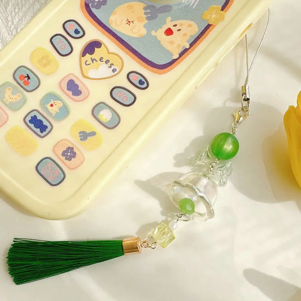 Campanella a vento in acrilico Catena per cellulare Fascino per telefono Farfalla Amore Farfalla Amore Cordino per telefono Catena per perline anti-perdita