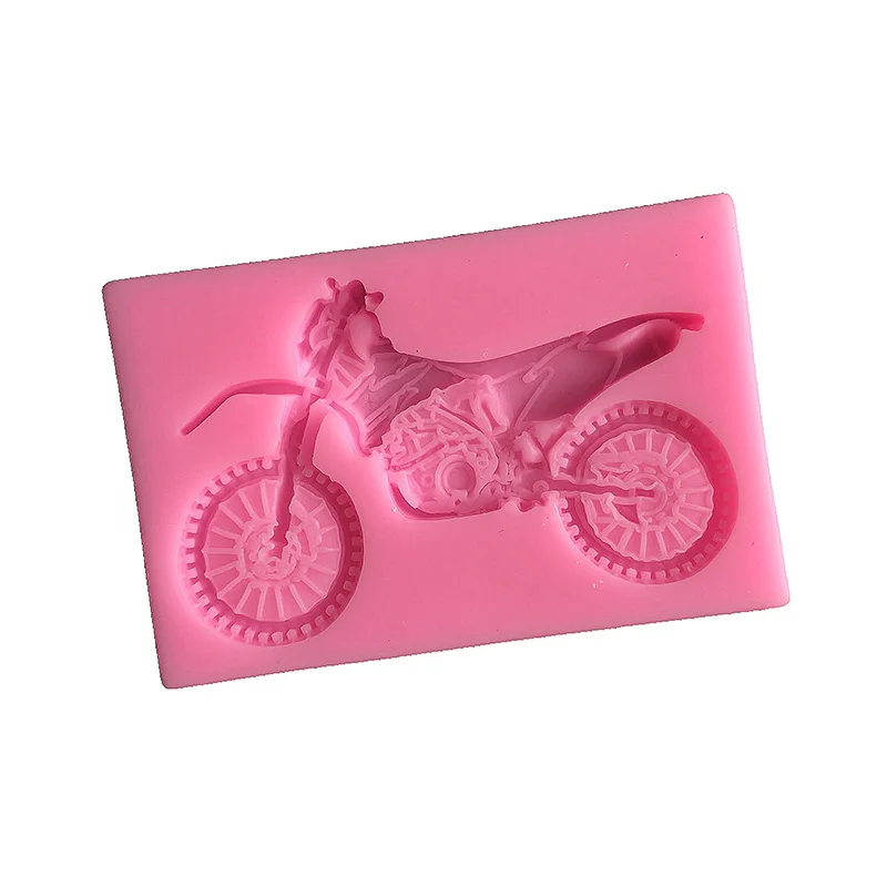 3D Motorcycle Shape Silicone Mold Chocolate Candy Cookie Clay Mould DIY Wedding Birthday Fondant Cake Decoratin Baking Tools