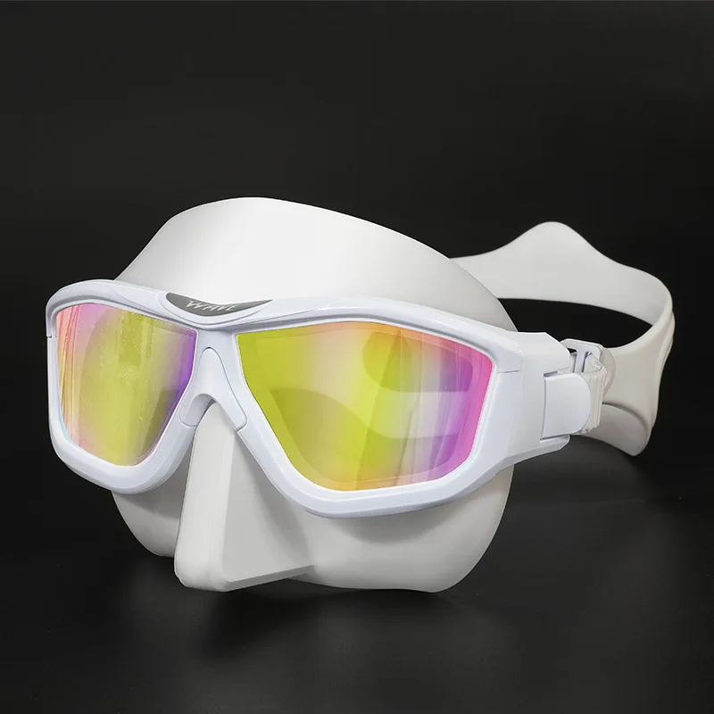 

Professional Anti-fog HD Large Frame Lens Freediving Snorkeling Equipment Scuba Full Fa ce Large Frame Diving Goggles
