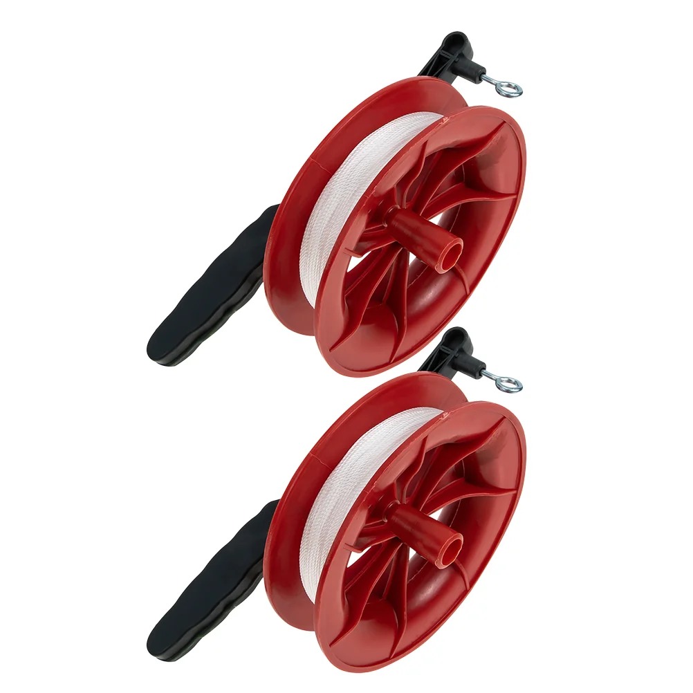 

2 Pcs Balloon Outdoor Kite Wheel Liner Spools Pp Flying Accessories Reel Winder