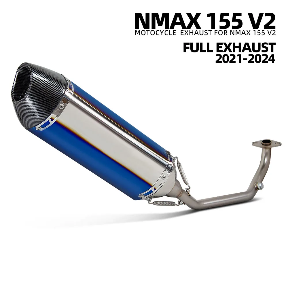 

NMAX 155 Escape System For Yamaha NMAX155 V2 2021-2024 Motorbike Exhaust Pipe Scooter Kit Front Tube R77 Muffler with DB Killer
