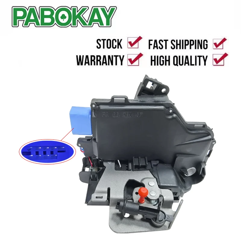 

Left Front Passenger Side Door Lock Actuator Mechanism 9 Pins For AUDI A3 8P A8 4E S8 02-12 4E1837015 4E1837015A