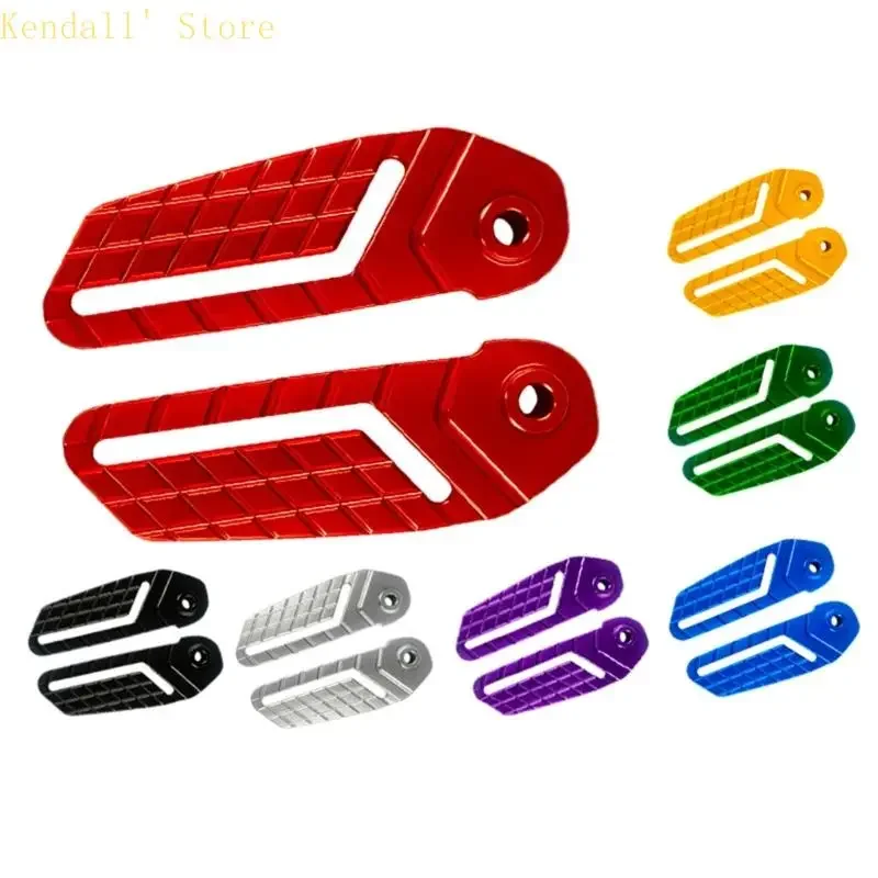 Anti-Slip Passenger Rear Peg Pair for TMAX500/530 Motorcycles with Machined Metal Finish for Daily Road Use Part Support Needs