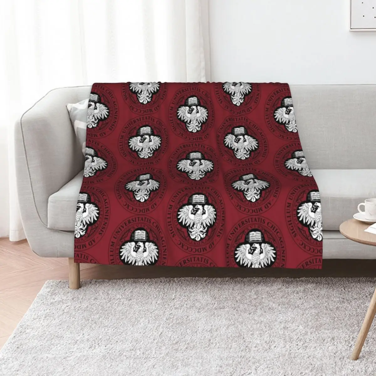 University of Chicago Throw Blanket Blankets For Bed christmas decoration for winter Softest Plaid funny gift Blankets