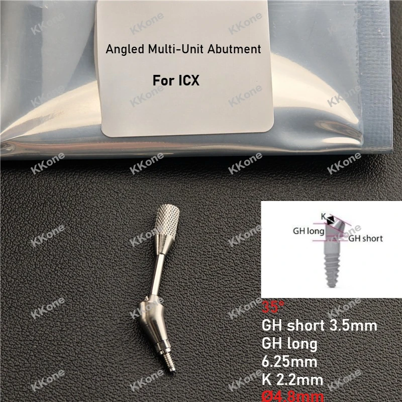 10Sets 3rd Party Tandheelkundige Kliniek Accessoires Rechte & Schuine Multi-Unit Abutments Voor Medentis ICX Tandheelkundige Implantaat systeem