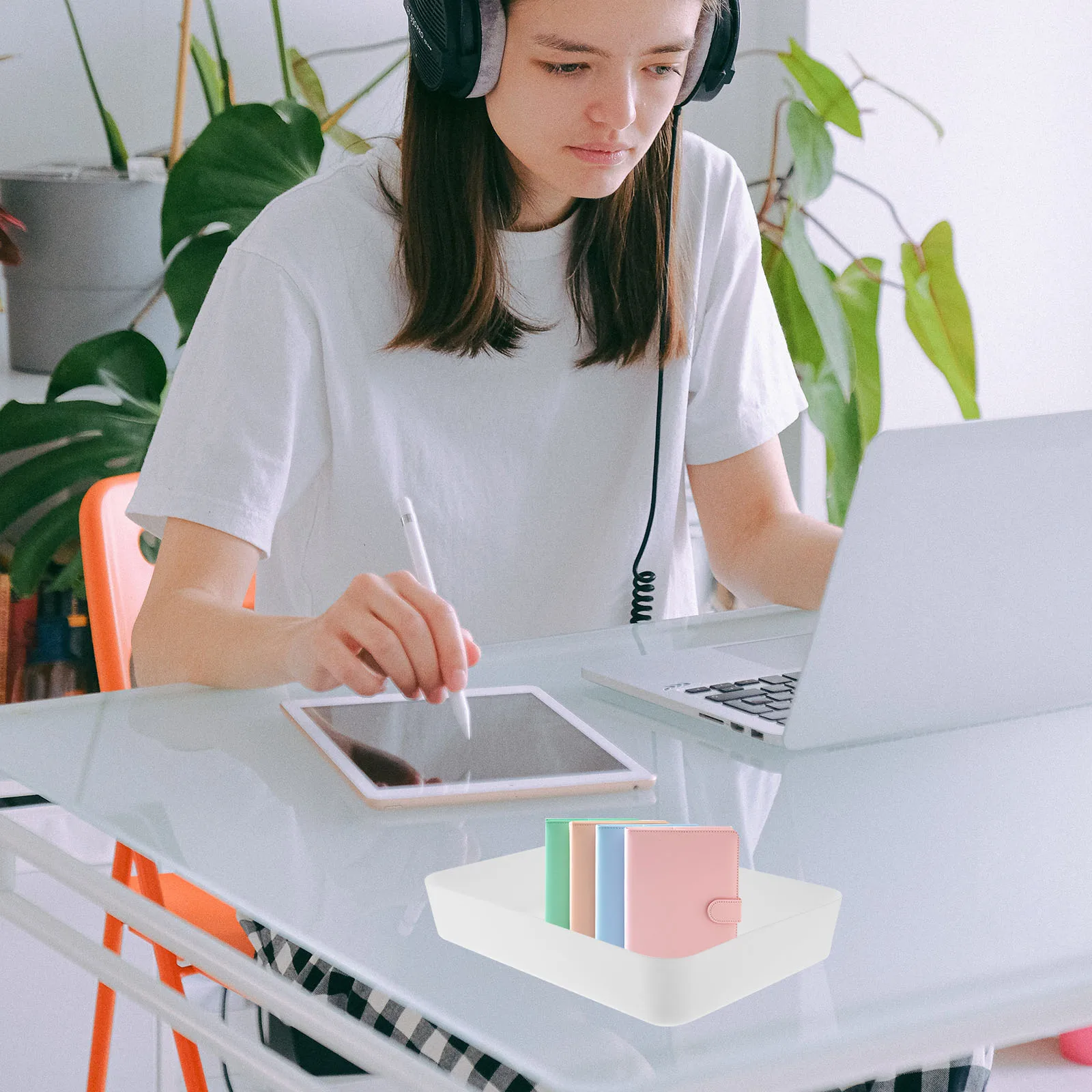 

6Pcs Plastic Desk Drawer Organizer Boxes Storage Bins Trays for Cosmetics Office Bedroom Kitchen Sundries Organizer
